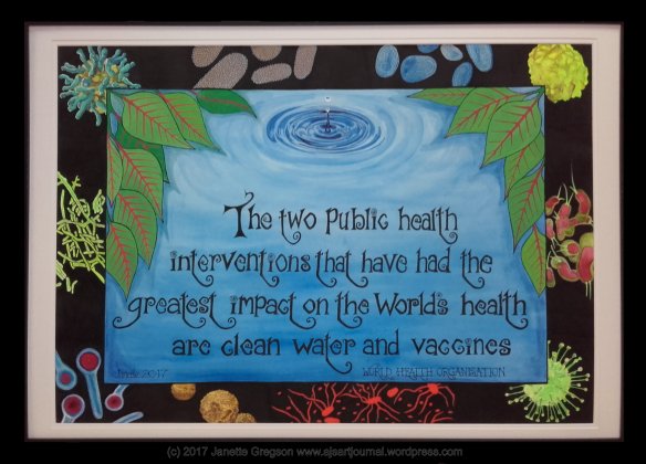 Framed picture for conference room at work for blog